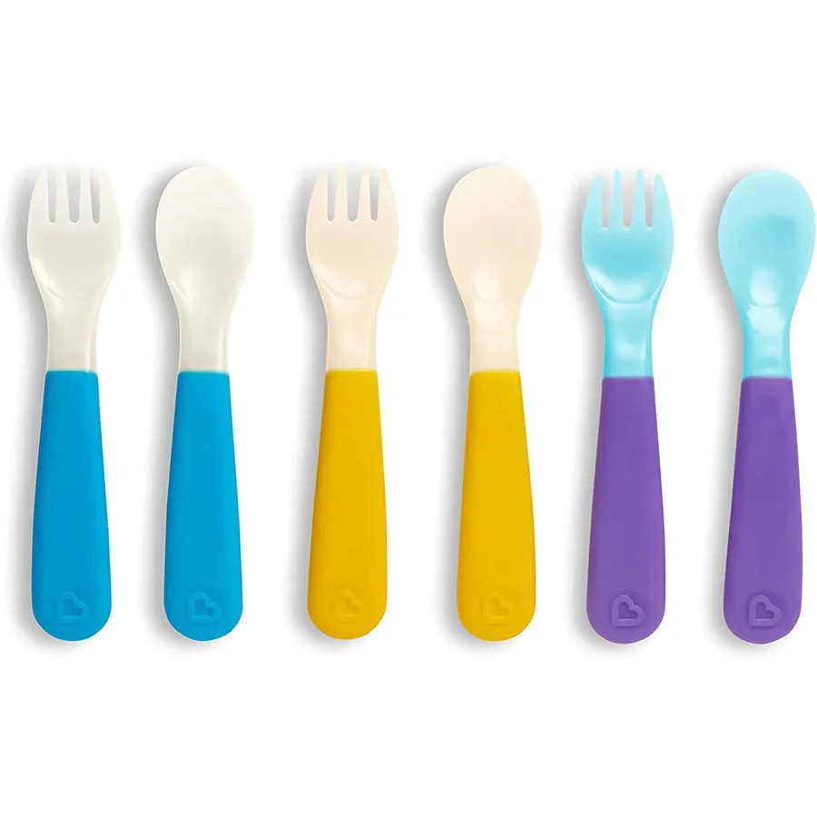 Munchkin ColorReveal Color Changing Toddler Forks & Spoons (Pack of 6)