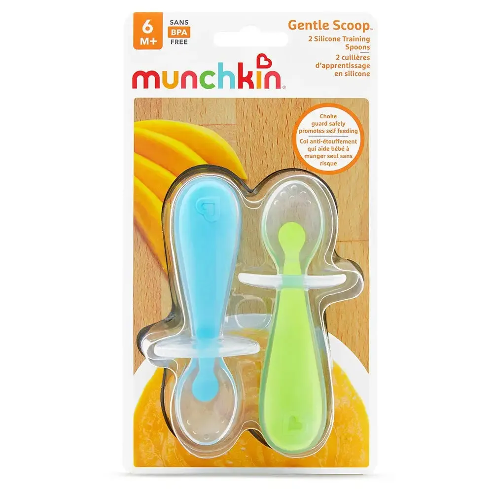 Munchkin Gentle Scoop Spoons - Pack of 2 (Blue/Green)