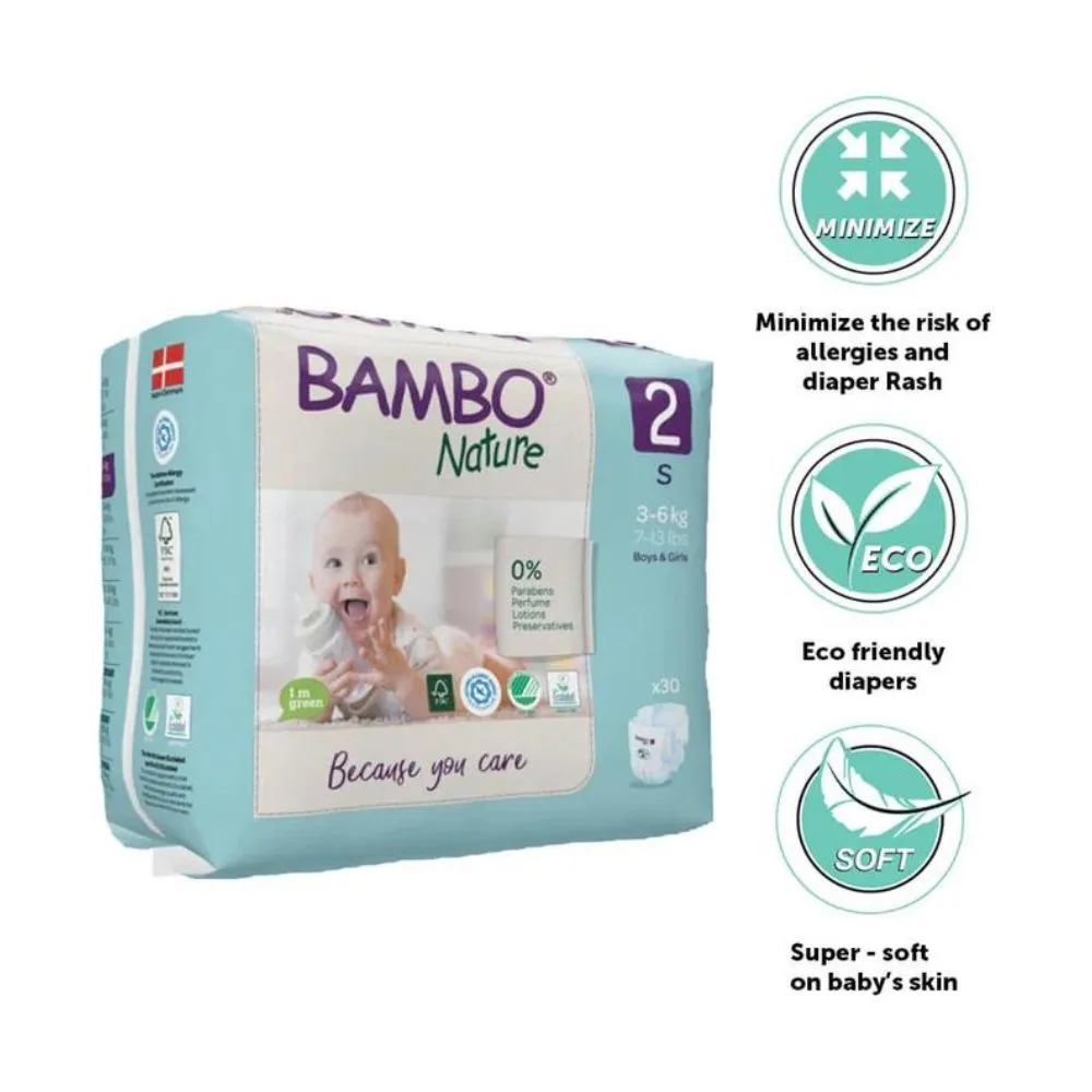 Nature Diaper - Size 2 Small (Pack Of 30)