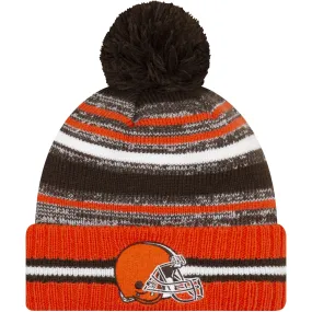 New Era Cleveland Browns NFL Sideline 2021 Bobble Hat Orange