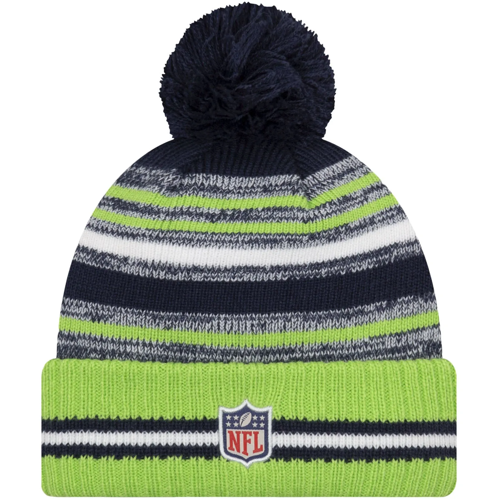 New Era Seattle Seahawks NFL Sideline 2021 Bobble Hat Green