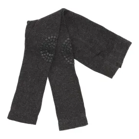 Non-slip crawling leggings with grip for babies and toddlers - Dark Grey Melange