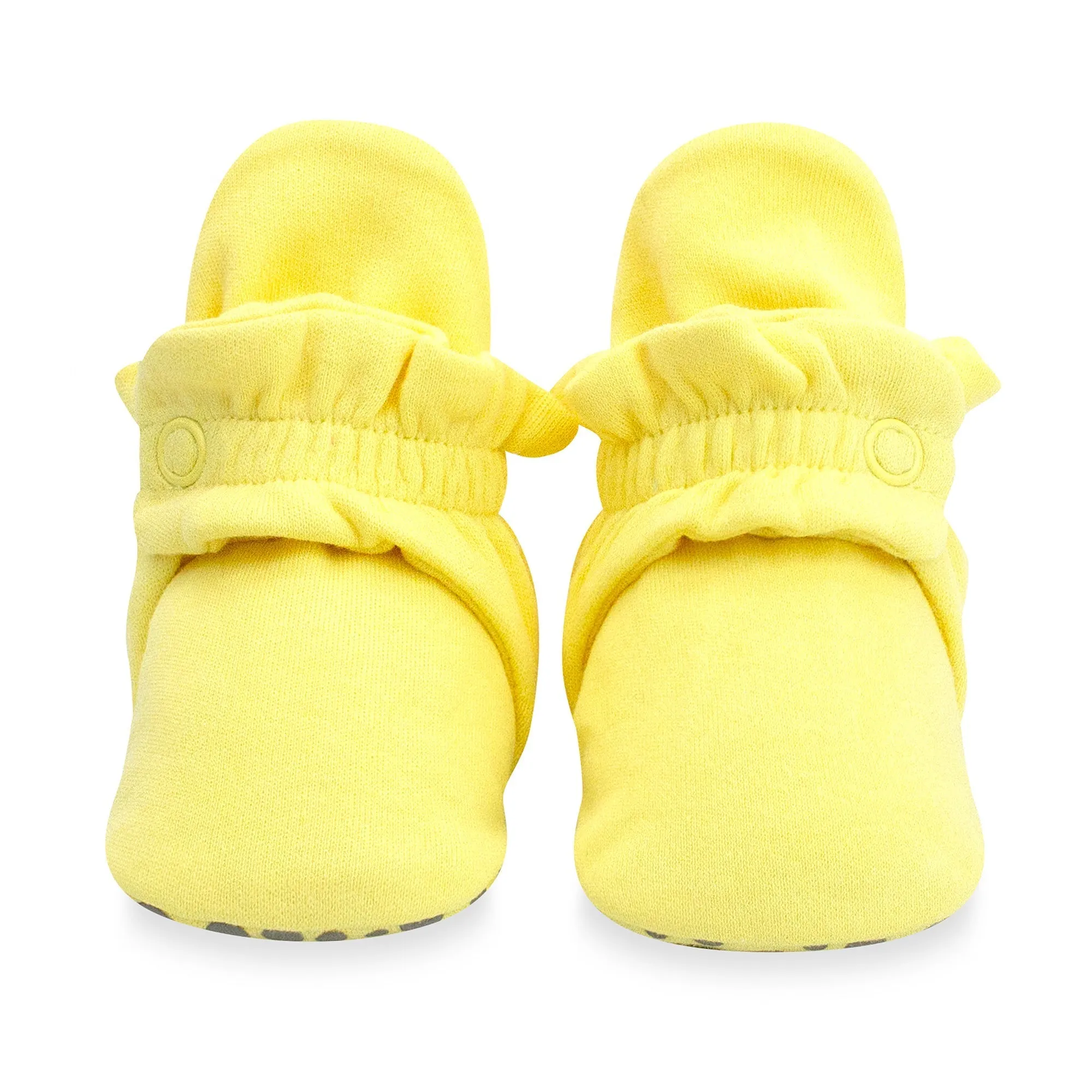 Organic Cotton Gripper Baby Bootie - Popcorn