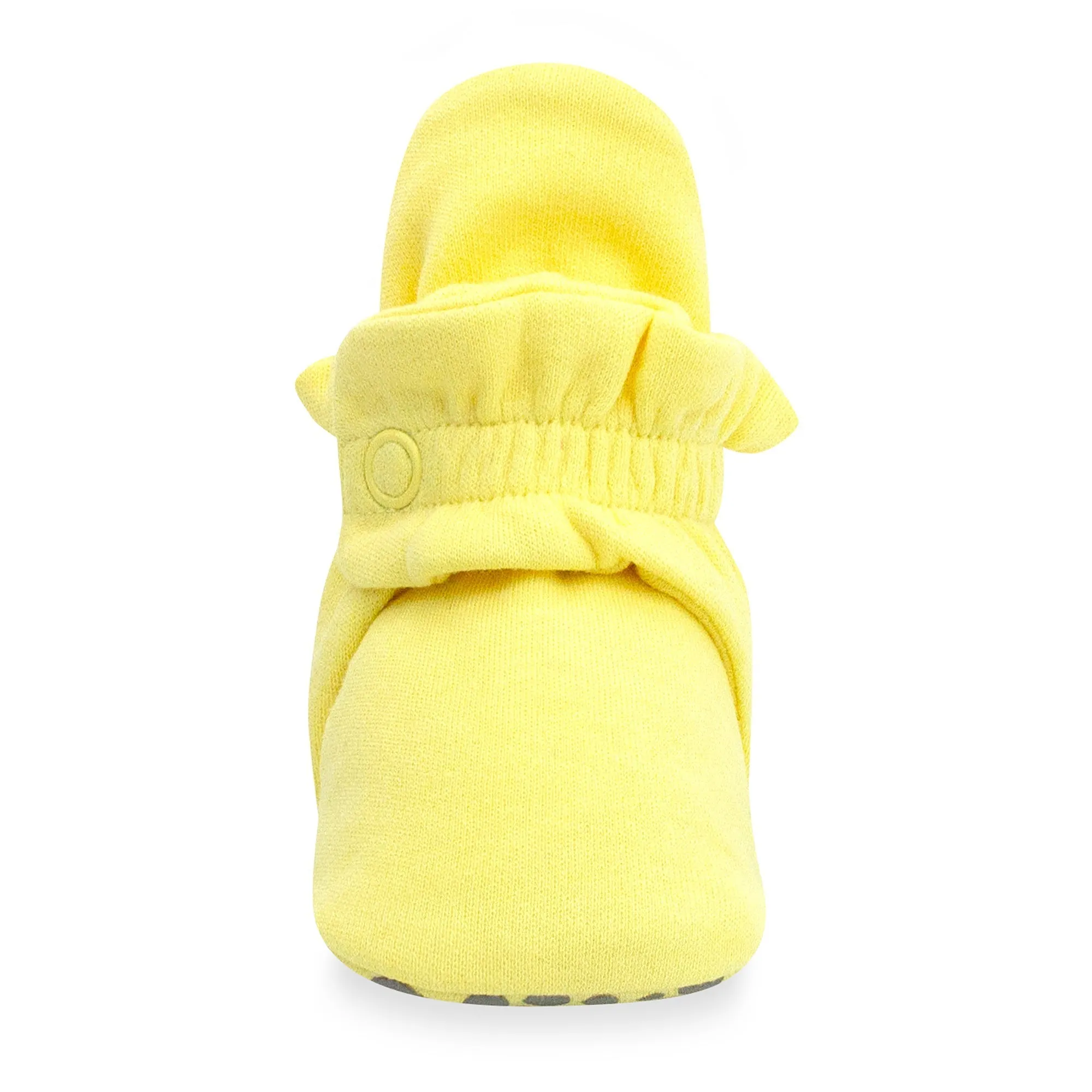 Organic Cotton Gripper Baby Bootie - Popcorn