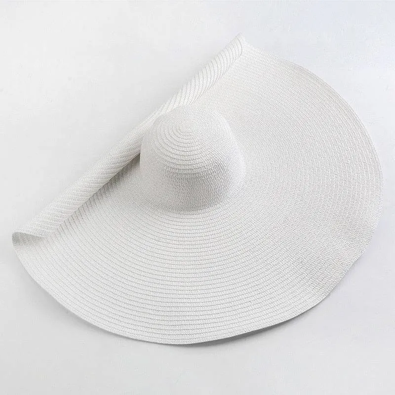Oversized 27 inch Wide Brim Sun Hat