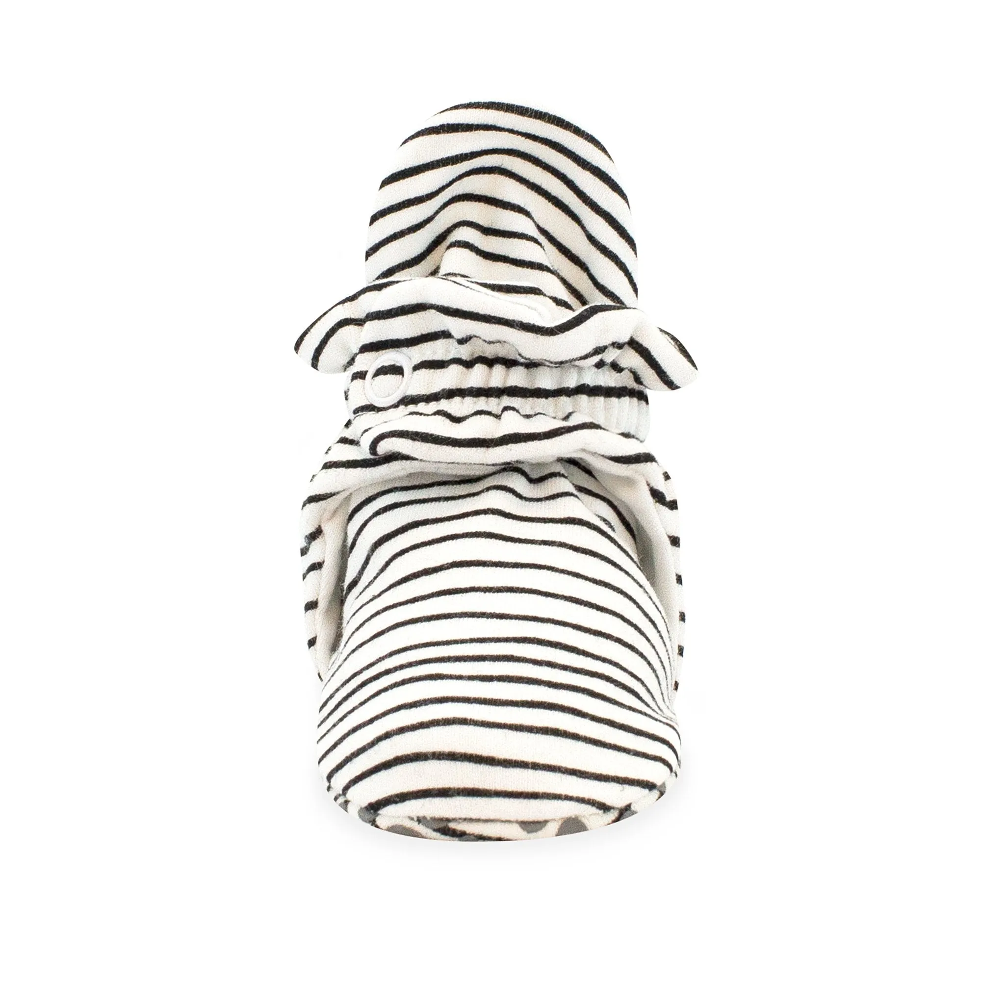 Pencil Stripe Organic Cotton Gripper Baby Bootie