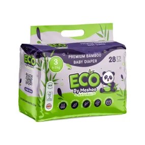 Premium Bamboo Diaper Size 3 (6-11 kg ) 28 pcs
