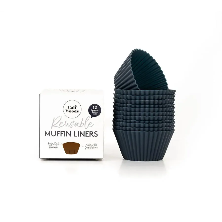 Reusable Regular Muffin Liners (12pk) - Dark Mood