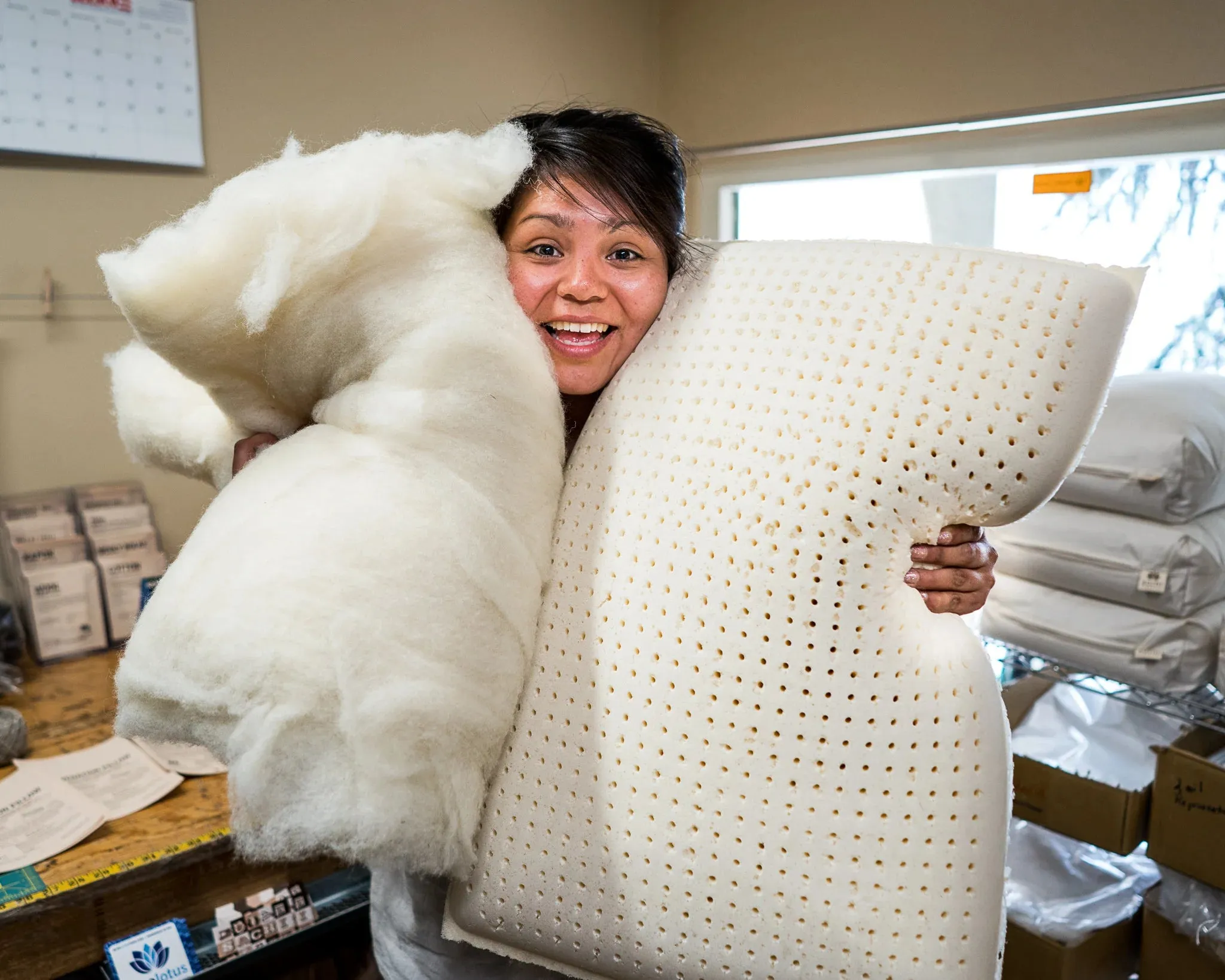 Sachi Organics Latex and Premium Eco-Wool Standard Pillow