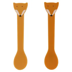 Silicone feeding spoon 2-pack - Mr. Fox