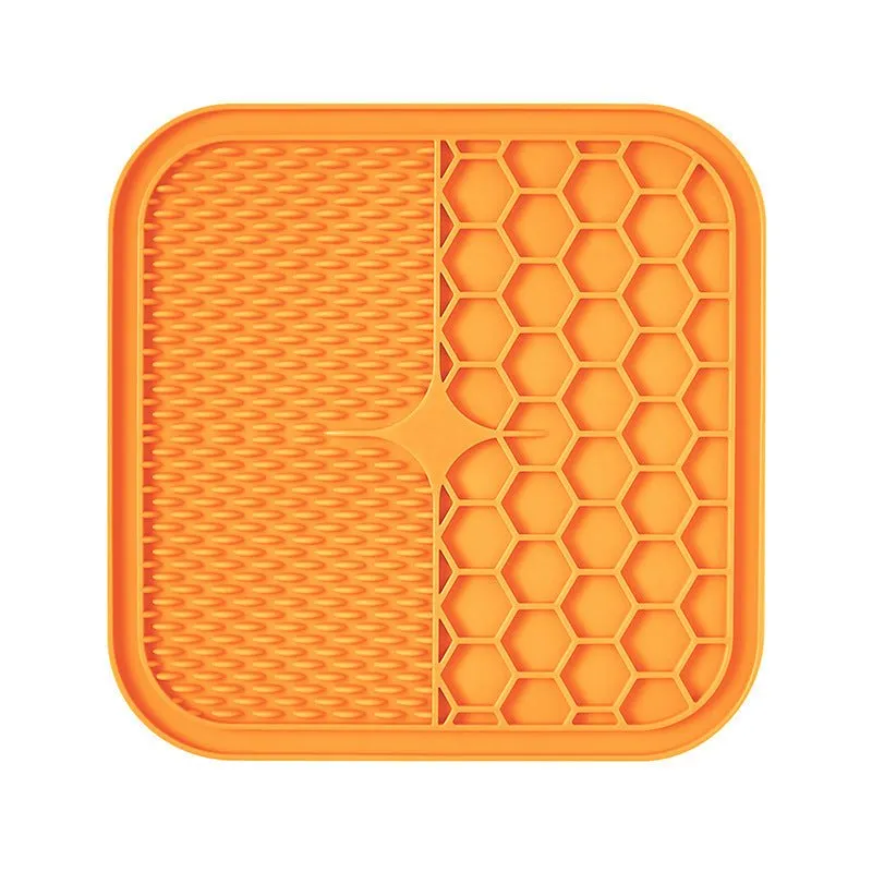 Silicone Pet Cat & Dog Licking Pad Slow Feeding Bowl