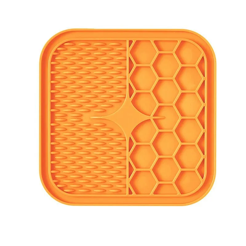 Silicone Pet Cat & Dog Licking Pad Slow Feeding Bowl