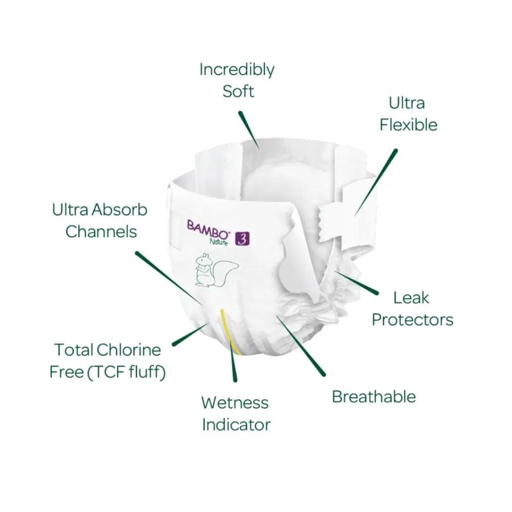 Skin Friendly Tape Diapers - Monthly Box - Size 3