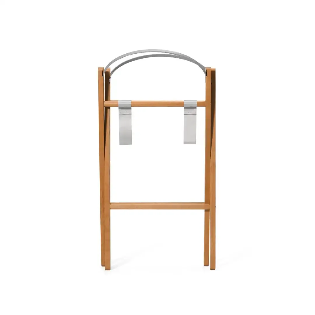SnuzBaskit Light Grey Moses Basket & Natural Stand