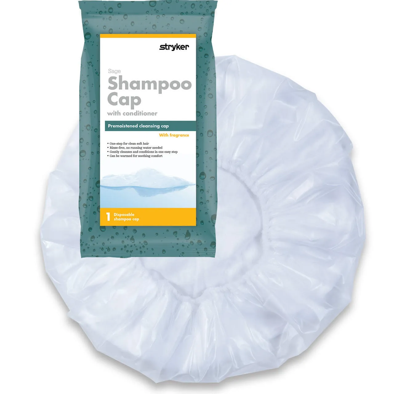 Stryker Sage Rinse-Free Shampoo Cap