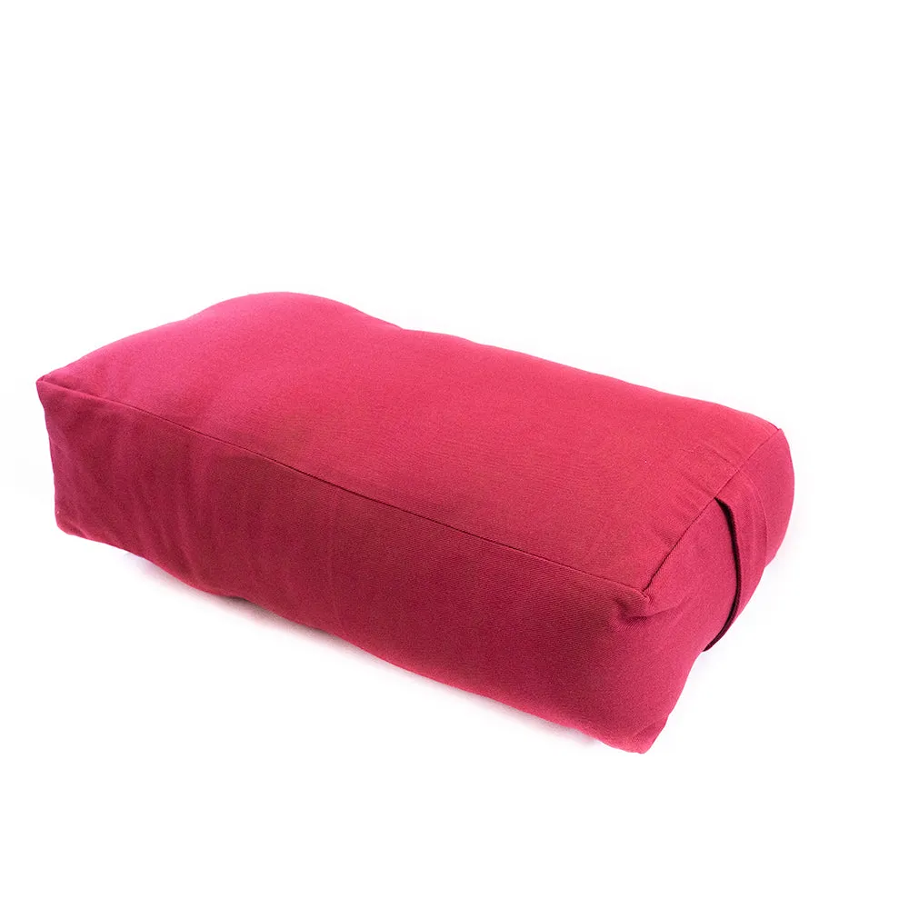 Supportive Rectangular Cotton Yoga Bolster