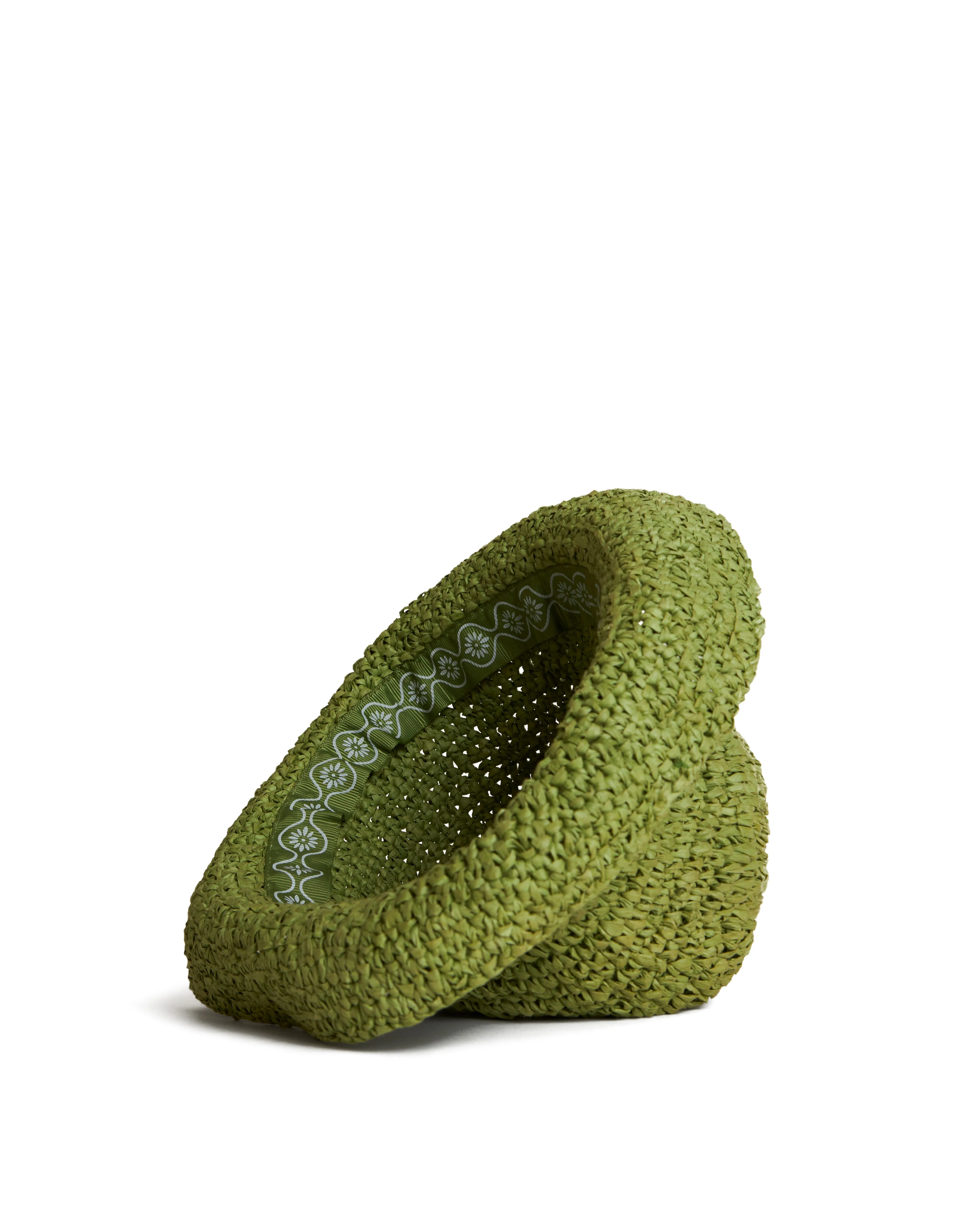 The Amabile Raffia Hat - Verde