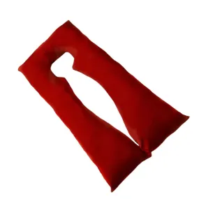 U-Shaped Full Body Pregnancy Support Pillow Maroon