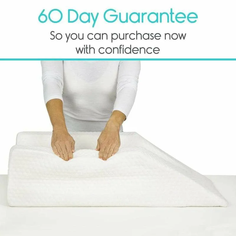 Vive Health Xtra-Comfort Leg Knee Elevation Pillow - White