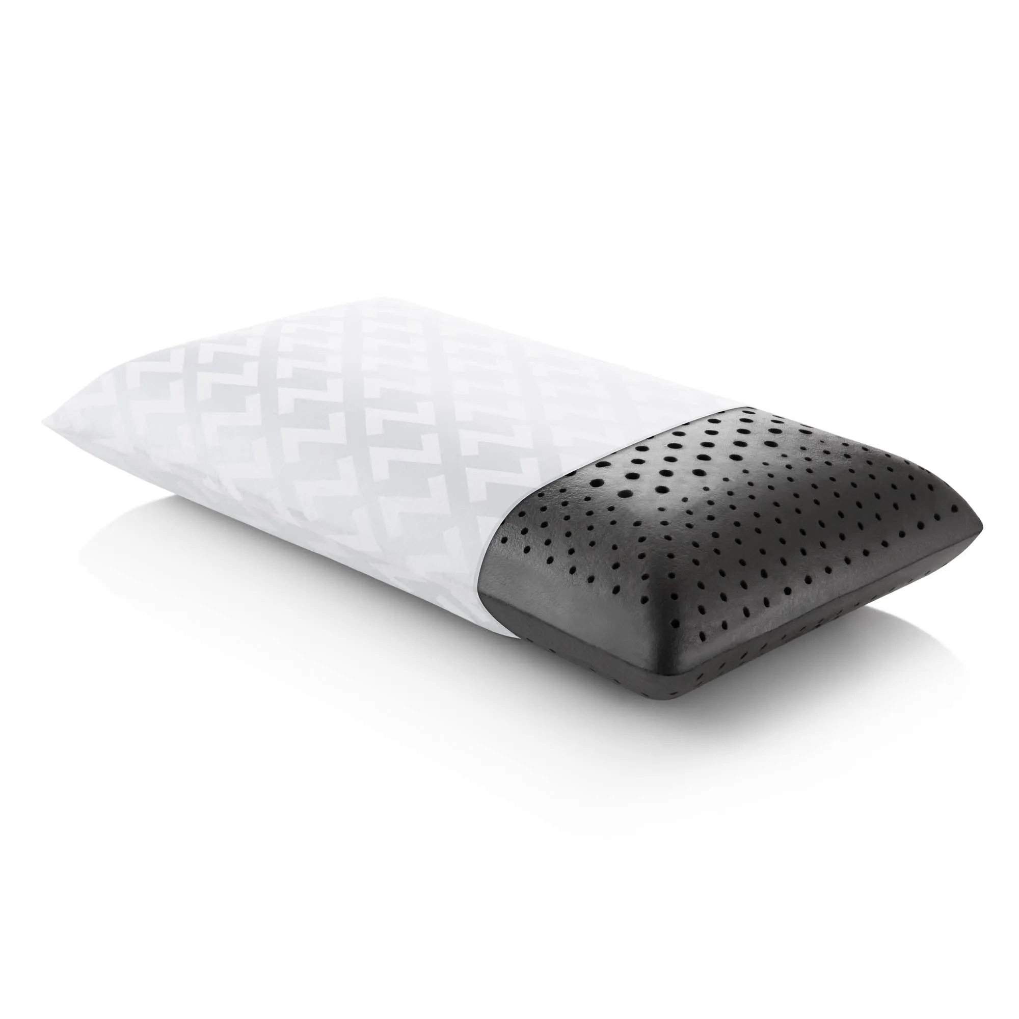 Zoned Dough®   Bamboo Charcoal, Mid Loft Plush Pillow- King